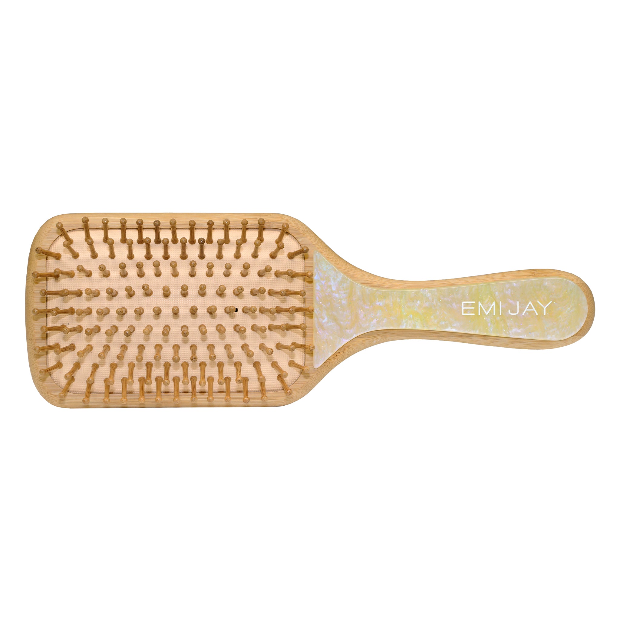 Bamboo Paddle Brush in Lemon Sugar - Image 2