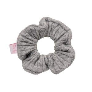 Cozy Scrunchie in Heather Cloud Knit