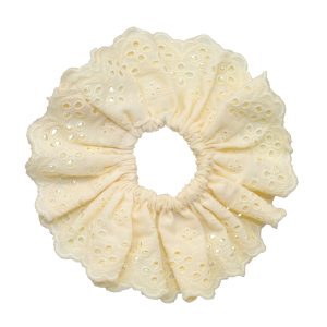 Eyelet Scrunchie in Daylily