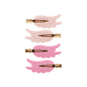 Angel Wing Popstar Clips in Pink Aura