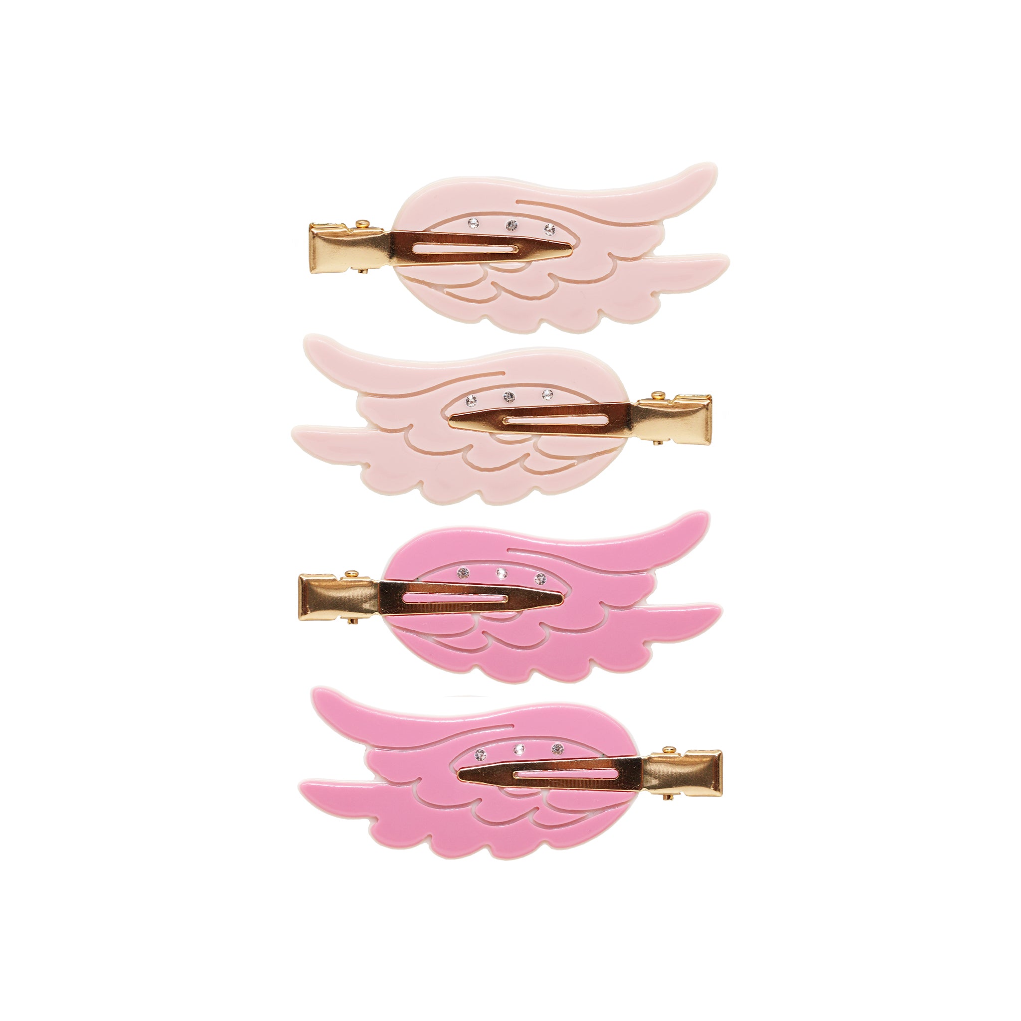 Angel Wing Popstar Clips in Pink Aura