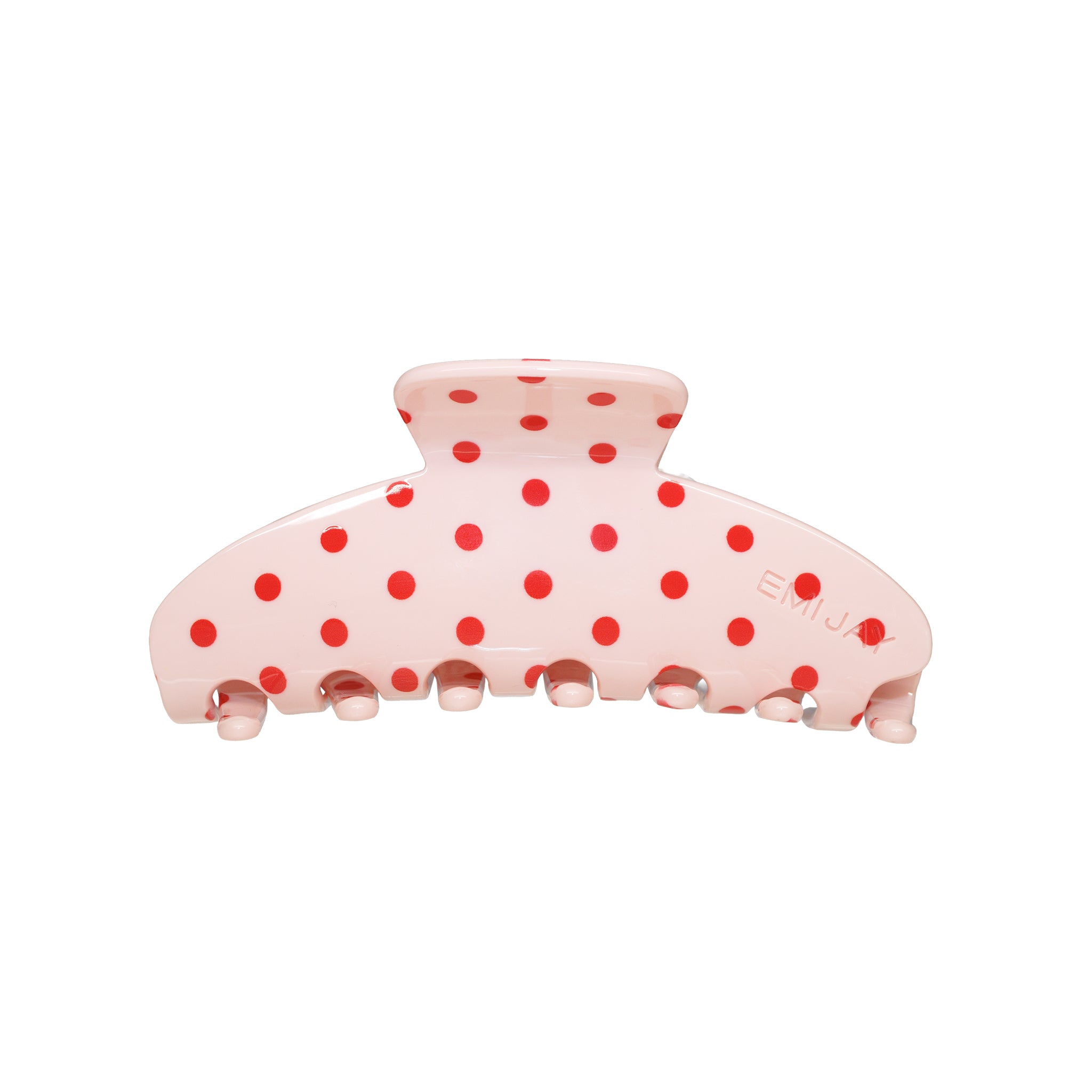 Big Effing Clip in Blush Polka Dot