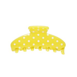 Big Effing Clip in Citrus Polka Dot
