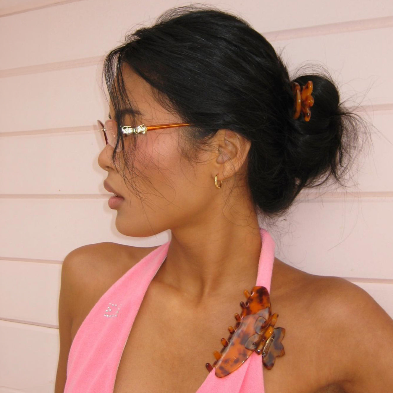 Big Effing Clip in Tortoise Hibiscus - Image 2