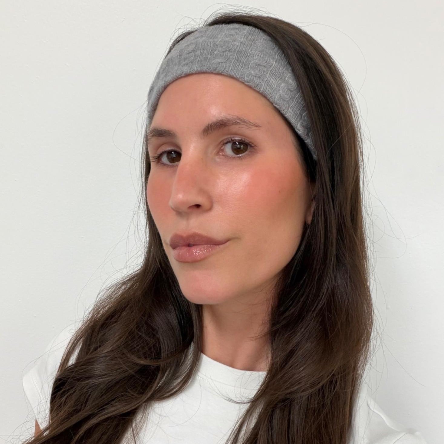Infinity Headband in Heather Cloud Knit - Image 3