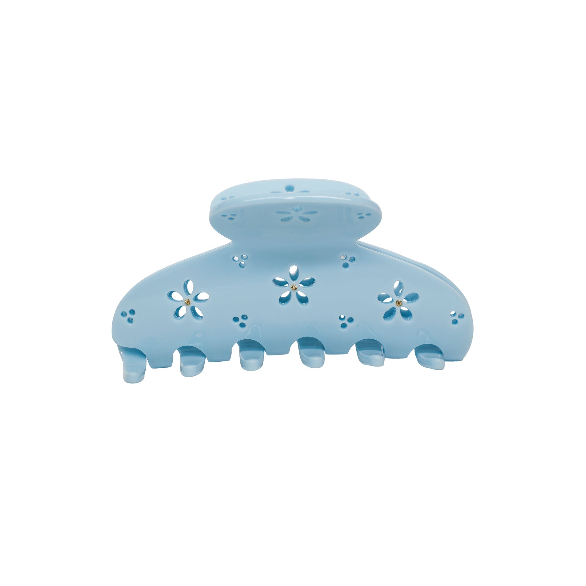 Lil Effing Clip in Blue Petal Eyelet