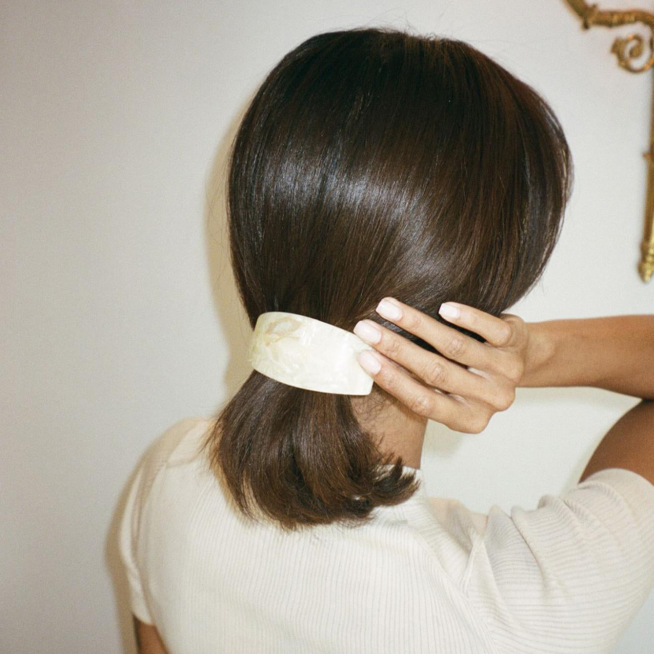 Ponytail Barrette in Chantilly - Image 4